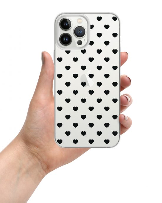 heart polka dots iphone case design