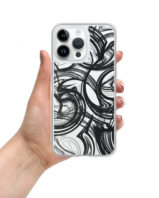 Transparent Marble Design iPhone Case for sale
